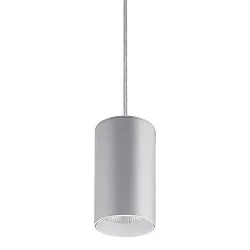 Luminaria colgante TRAXX MAXI redondo, conmutable LED IP20, plata 