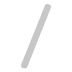 House number extension / from brushed stainless steel, height 16cm