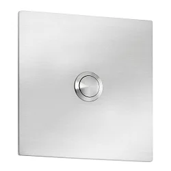 Bell plate, 7 x 7cm, IP44, stainless steel