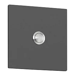 Placa para timbre 10 X 10 grande, cuadrado, antracita