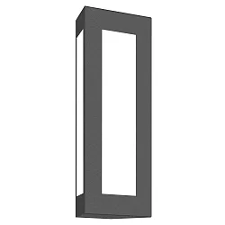 Luminaria de pared para exteriores TRAPEZ simple, angular E27 IP44, antracita