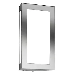 Luminaria de pared para exteriores AQUA LONG lang E27 IP44, acero cepillado