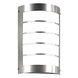 Luminaria de pared para exteriores lang, semicircular E27 IP44, acero inoxidable