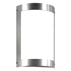 Luminaria de pared para exteriores simple, lang, semicircular, con sensor IP44, acero inoxidable 
