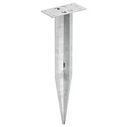 Pico de tierra STAND LUMINAIRE redondo, mecánico, acero inoxidable