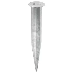 Pico de tierra STAND LUMINAIRE redondo, mecánico, acero inoxidable