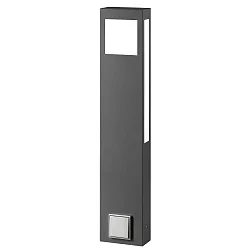 Luminaria de pie para exteriores AQUA PAULO POWER angular, con enchufe 2G11 IP44, antracita 