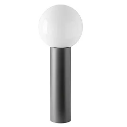 Outdoor floor luminiare  AQUA BALL, IP44, E27, stainless steel / opal glass, height 60cm