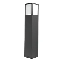 Outdoor floor luminiare, IP54, height 65cm, E27 max. 15W, aluminium / opal glass, anthracite