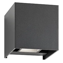 Luminaria de pared para exteriores Arriba-Abajo, ajustable IP54, antracita 