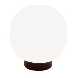 Luminaria de mesa ACAI 16 con interruptor E27 IP20, mate, blanco opalino regulable