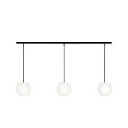 Luminaria colgante ACAI 21 de 3 llamas E27 IP20, mate, blanco opalino regulable