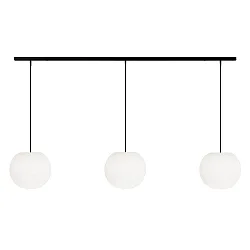 pendant luminaire ACAI 26 3 flames E27 IP20, mat, opal white dimmable