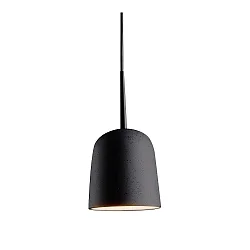 Luminaria colgante CLAVIO S de 1 llama, pequeño, regulable E27 IP20, aluminio cepillado, antracita regulable