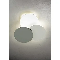 Luminaria de techo TREVO IP20, plomo oscuro, gris claro, blanco regulable