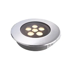 LED in-ground luminaire flat I outdoor spotlight, symmetric, 220-240V AC / 50-60Hz, 12W, 20-30°, 3000K, warm white