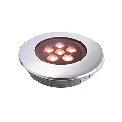 LED in-ground luminaire flat I RGB outdoor spotlight, symmetric, 240V, 12W, 20-30°