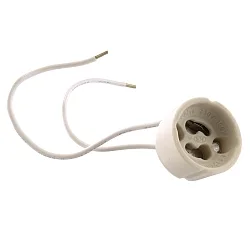 Enchufe GU10 GU10 / 15CM CABLE con cable abierto, blanco