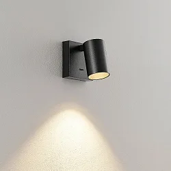Luminaria para leer CAN TILT SQUARE angular, con interruptor, giro cardánico GU10 IP20, negro 