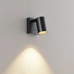 Luminaria para leer CAN TILT SQUARE USB angular, con interruptor, con función de carga USB, giro cardánico GU10 IP20, negro 