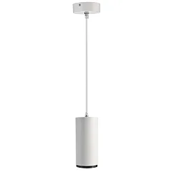 Luminaria colgante LUCEA 15 IP20, transparente, blanco tráfico regulable