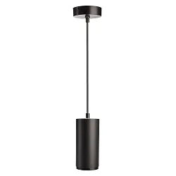 Luminaria colgante LUCEA 15 IP20, transparente, negro intenso regulable