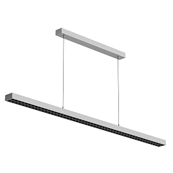 Luminaria colgante OFFICE THREE PRO UP AND DOWN controlable por DALI, directo / indirecto IP20, gris claro, mate