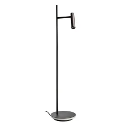 Luminaria de pedestal BRAHE con interruptor, con punto LED, directo / indirecto IP20, negro 