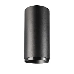 Luz downlight LUCEA 15 rígido, versión de montaje en superficie, CCT Switch IP20, transparente, negro intenso regulable