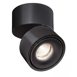 Luminaria de techo UNI II TILT de 1 llama, giro cardánico IP20, negro intenso regulable