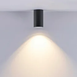 Luz downlight CAN BATH cilíndrico, rígido GU10 IP44, negro