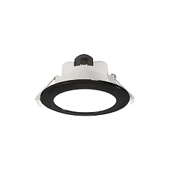 ceiling recessed luminaire ACRUX 90 CCT Switch, with decorative ring IP20, black, white dimmable