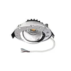 Proyector empotrado DIONE IP44 RGB+3000K giratorio, RGBW, sin fuente de alimentación IP44, cromo regulable
