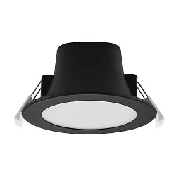 Luz downlight ACRUX PRO 82 rígido, CCT Switch, UGR < 19 IP20/ IP54, brillante, negro regulable