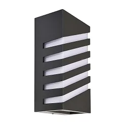 outdoor wall luminaire GRUMIUM SQUARE CCT II square, CCT Switch, switchable IP54, dark grey 
