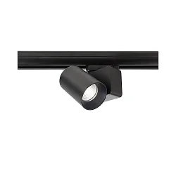 Foco trifásico NIHAL MINI incl. adaptador trifásico IP20, negro regulable