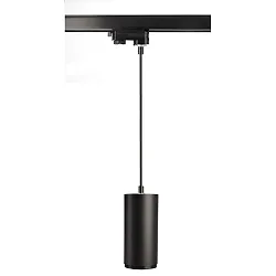Foco trifásico LUCEA 15 IP20, transparente, negro intenso regulable