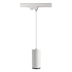 Foco trifásico LUCEA 20 IP20, transparente, blanco tráfico regulable