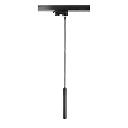 3-phase pendant luminaire SLIM IP20, deep black dimmable