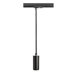 Luminaria colgante de 1 fase LUCEA IP20, negro intenso regulable