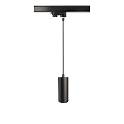Luminaria colgante trifásica LUCEA DTW Dim-To-Warm IP20, negro intenso regulable