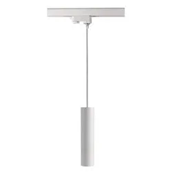 Luminaria colgante trifásica CAN 350 abajo, cilíndrico, lang GU10 IP20, blanco