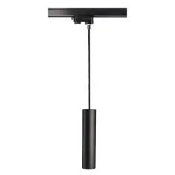 Luminaria colgante trifásica CAN 350 abajo, cilíndrico, lang GU10 IP20, negro