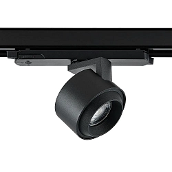 Foco trifásico CERES 90 giratorio IP20, negro regulable