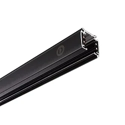 Raíl de montaje trifásico D LINE 200, negro