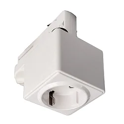 Adaptador de toma de corriente trifásica D LINE, blanco