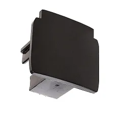 Tapa final D-LINE aislado, negro