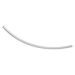 Raíl de montaje trifásico D LINE / DALI CURVED 90° / RADIUS 1M izquierdo, 6 polos, blanco tráfico