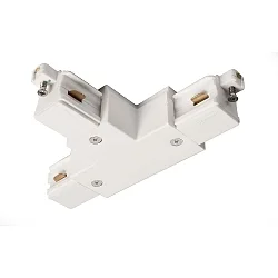1-phase T-connector D ONE right-left-left, traffic white