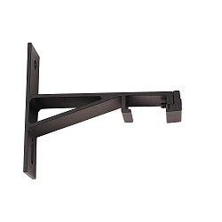 Soporte de pared monofásico D ONE, negro